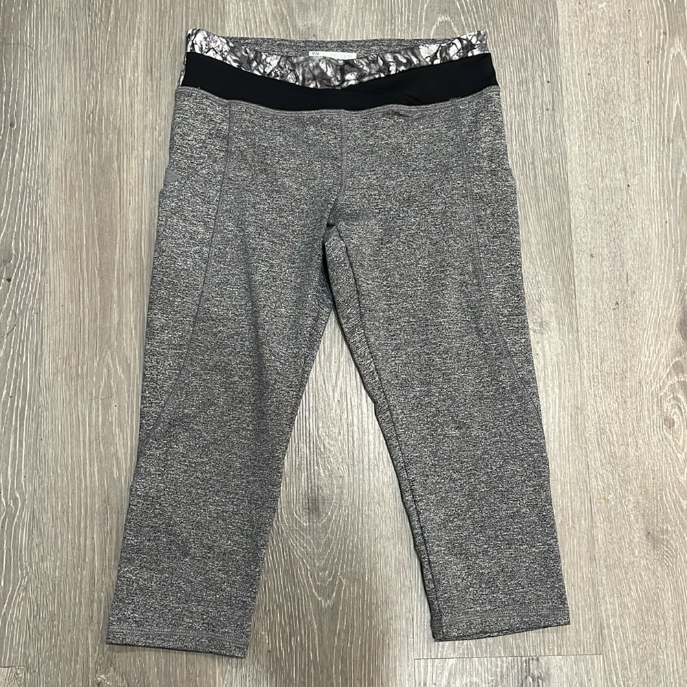 Grey Capri Workout Leggings Forever 21